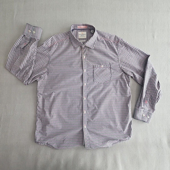 Tommy Bahama Island Modern Fit Shirt Men's XL Long Sleeve Checkered Button Up - Picture 1 of 16